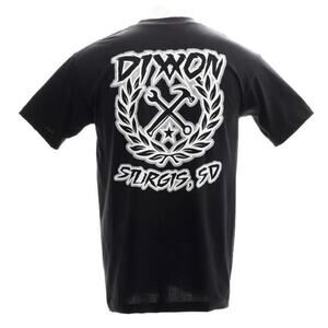 NEW Dixxon Sturgis Motorcycle Rally Men’s Gray Sketchy Crest Black Tee 2X
